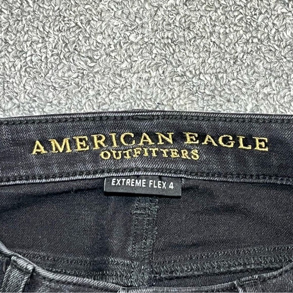 American Eagle Slim Jeans Mens Size 30X29 Black Extreme Flex 4 Tapered Leg - Picture 5 of 10
